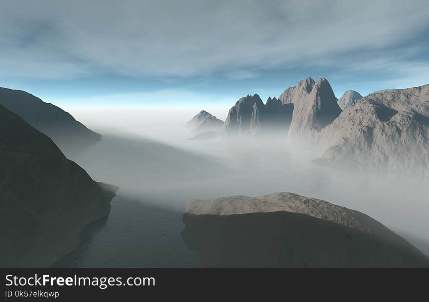 Mountain, Sky, Mount Scenery, Highland