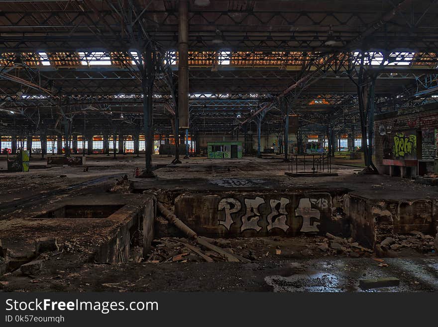 Urban Area, Structure, Factory, Track