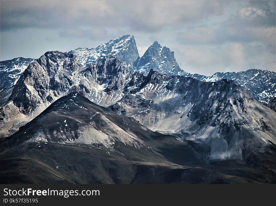 Mountainous Landforms, Mountain, Mountain Range, Sky