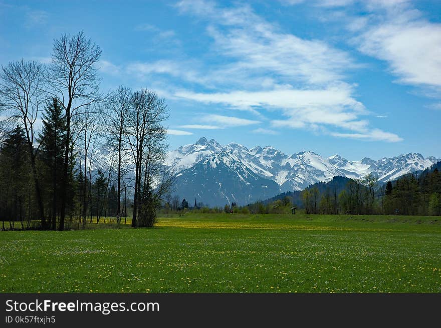 Sky, Nature, Grassland, Mountainous Landforms