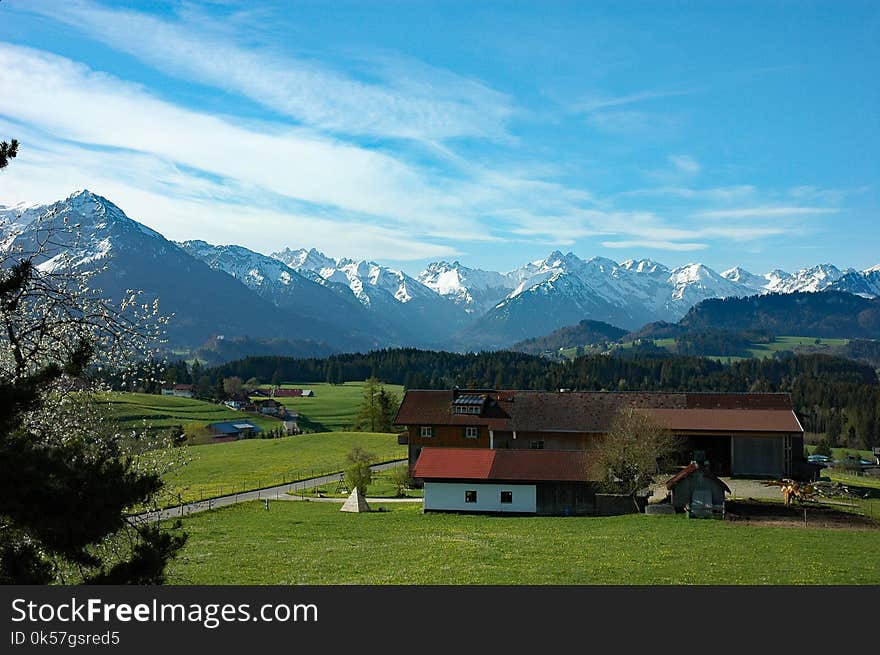 Mountain Range, Sky, Mountainous Landforms, Nature