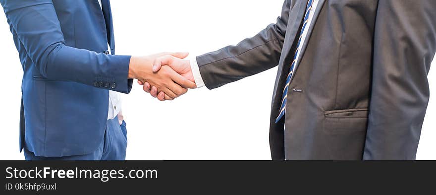 Business handshake and teamwork