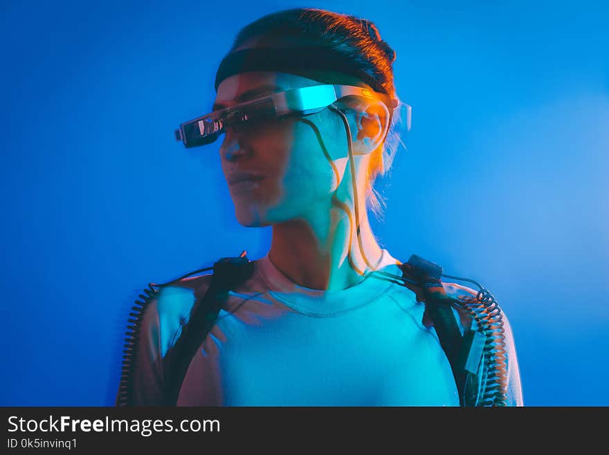 Motion capture actor cinema studio virtual reality female. Motion capture actor cinema studio virtual reality female