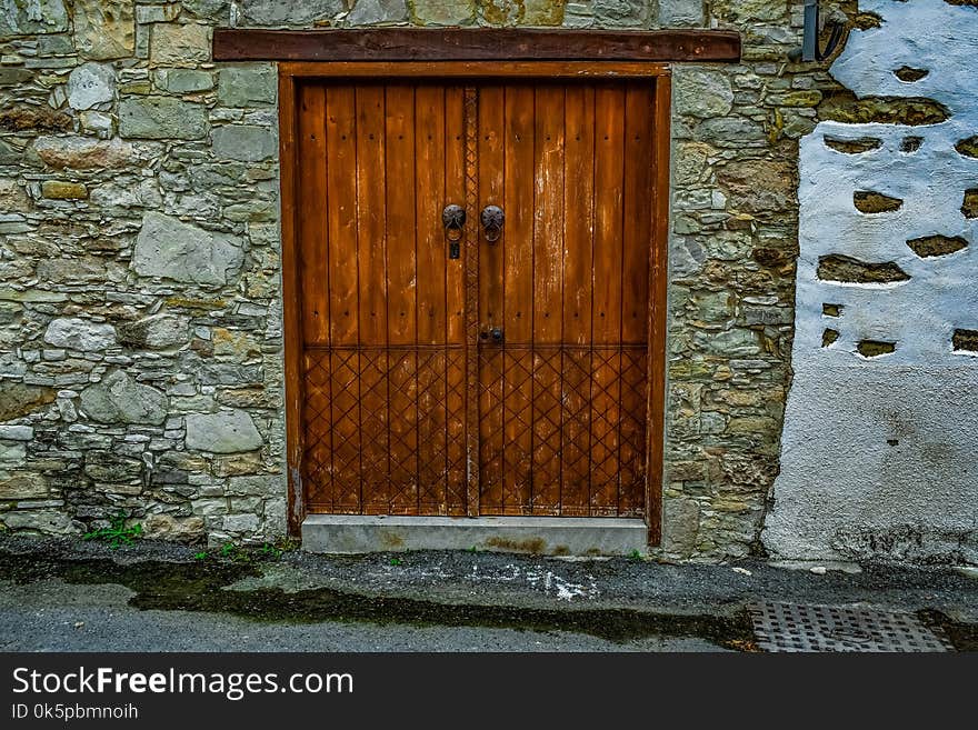 Wall, Door, Wood, Facade