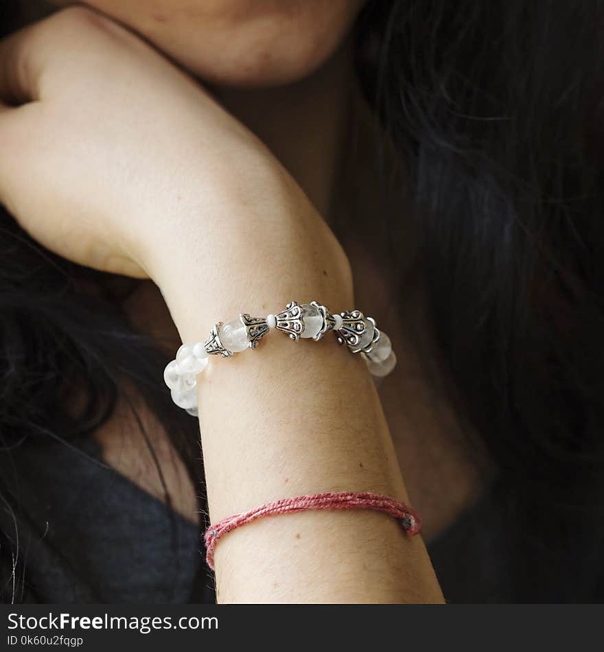 Natural mineral crystal quartz bracelet