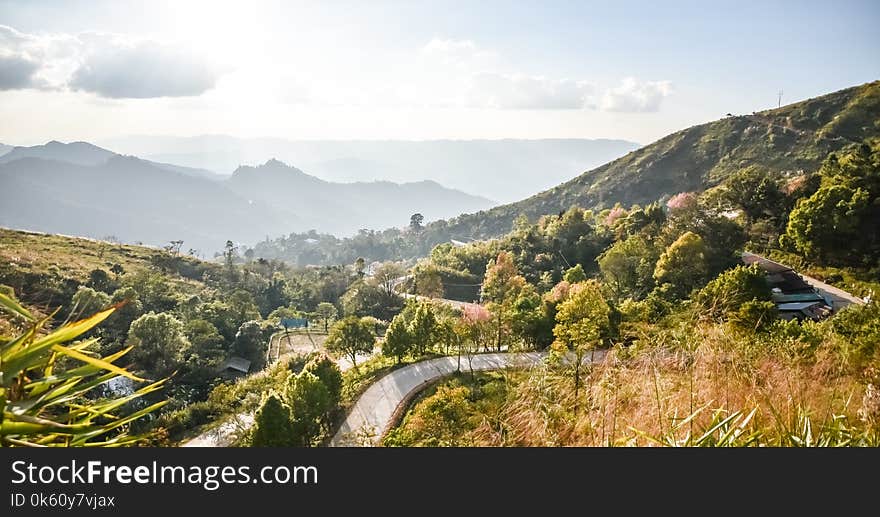 Landscape mountain at Chiang rai, north thailand, hill,scenery,panorama and sky