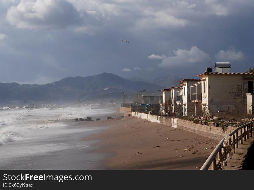 SEA LANDSCAPE IN SALERNO, CAMPANIA, SOUTH ITALY. SEA LANDSCAPE IN SALERNO, CAMPANIA, SOUTH ITALY.