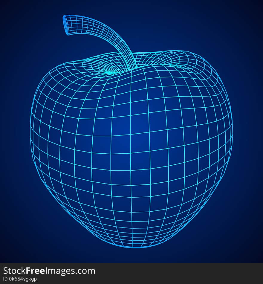 Vector Illustration Of Apple