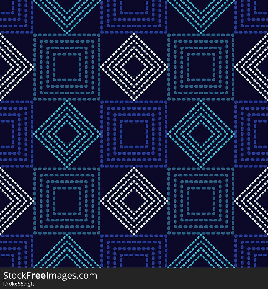 Seamless geometric pattern. The texture of squares. Drops texture.