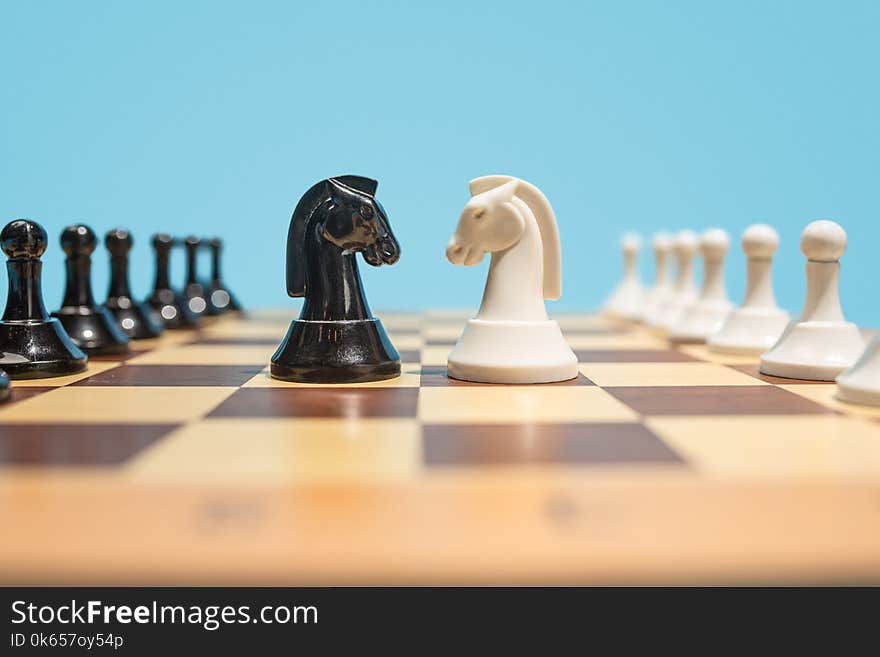 The chess board and game concept of business ideas and competition.