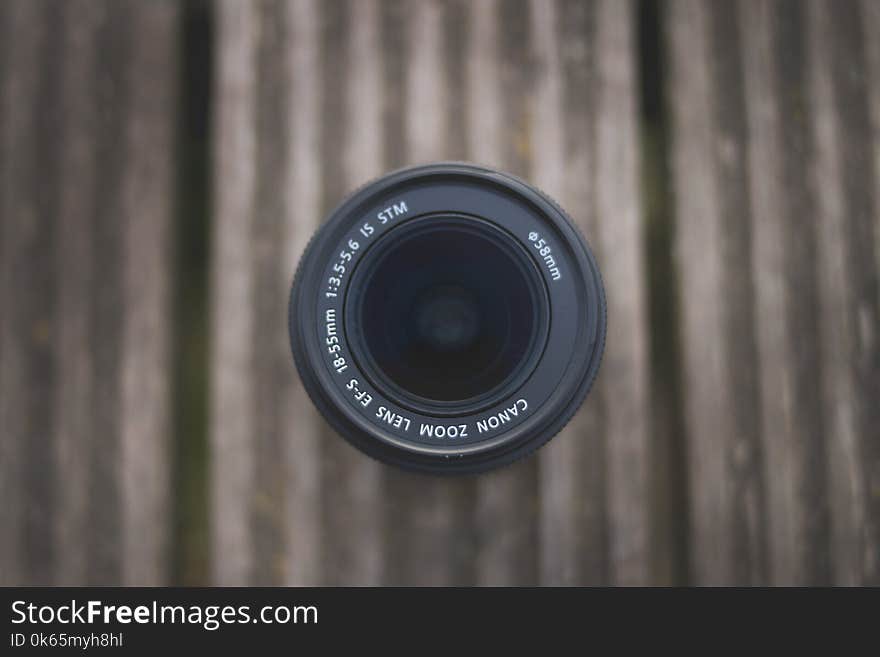 Top-view Photography of Canon Dslr Camera Lens