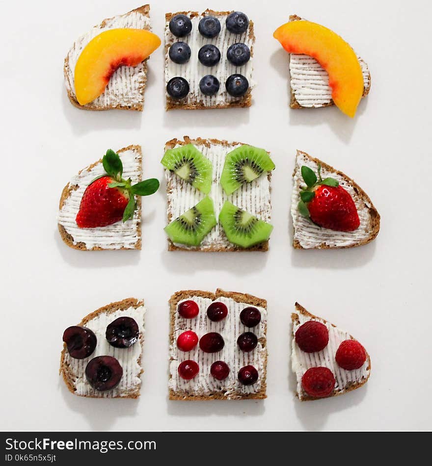 Baked Breads With Fruit Toppings