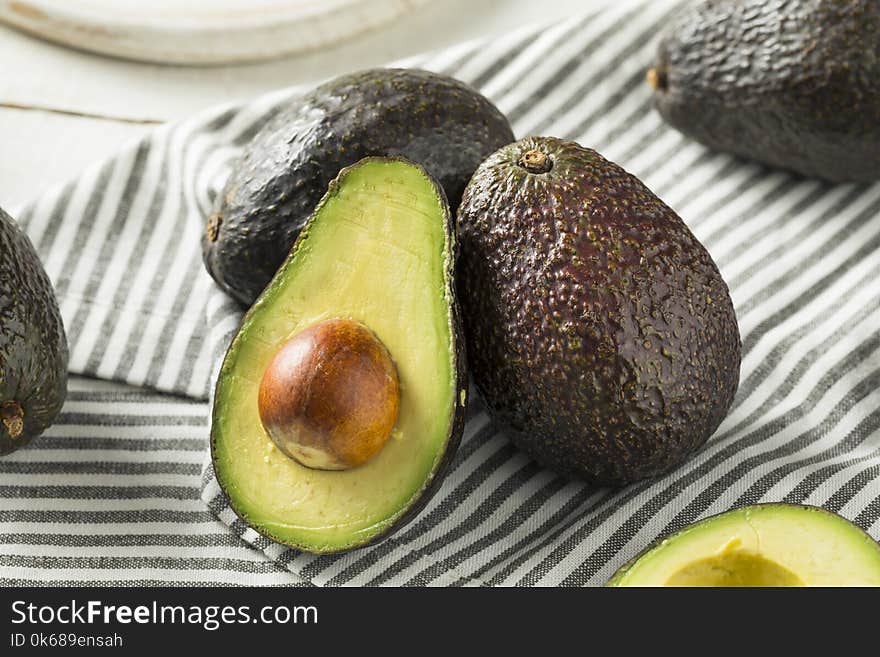 Healthy Organic Green Avocados