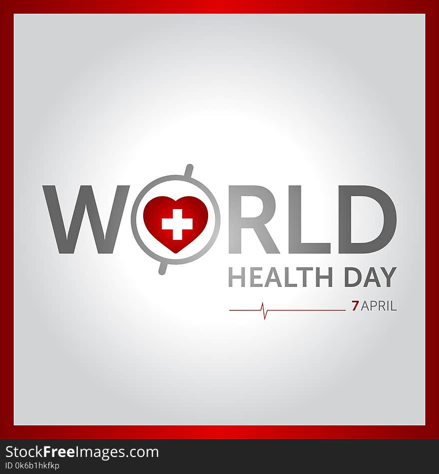 7 April World Health Day Concept Design Vector Illustration