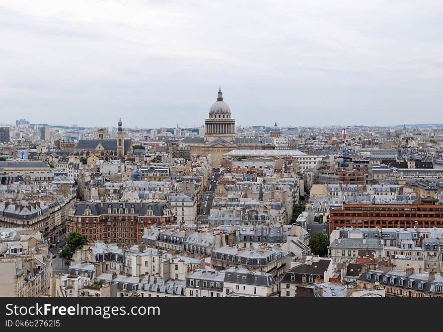 Over the roofs of Paris.