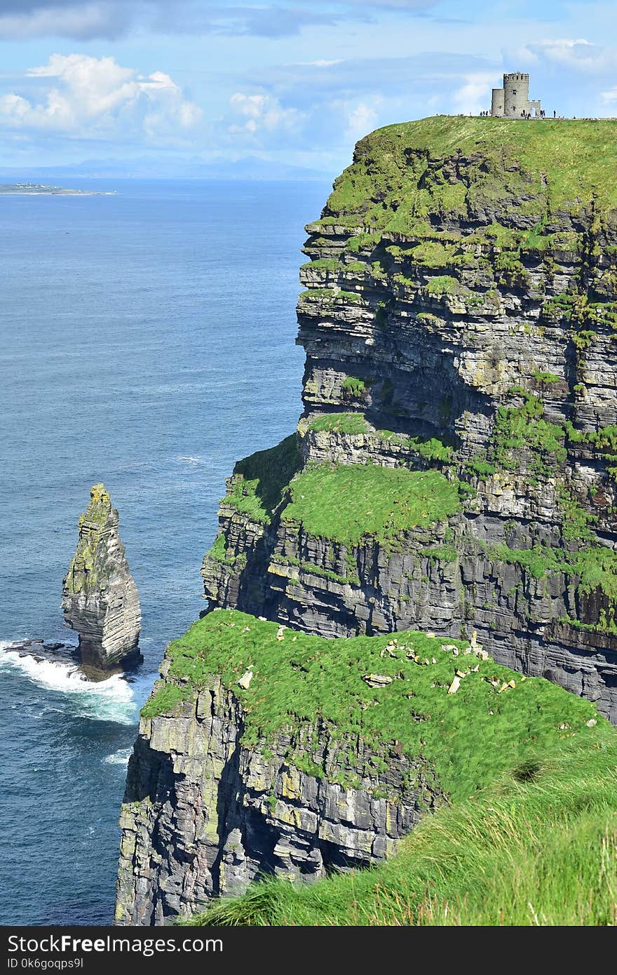 O`Brien`s Tower on Cliffs of Moher