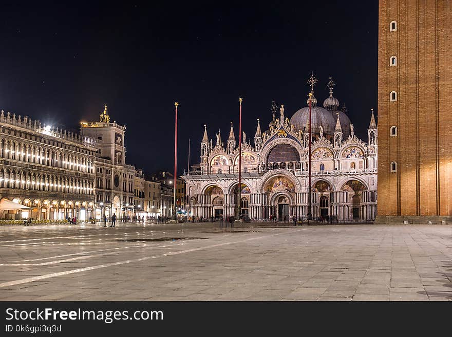 Piazza San Marco and the Campanile in the Italian city of Venice. Piazza San Marco and the Campanile in the Italian city of Venice