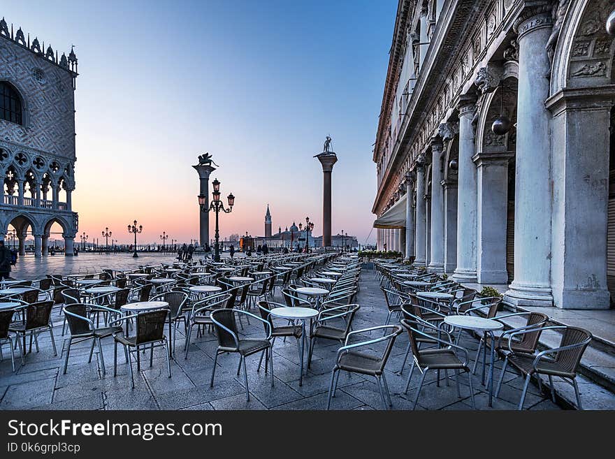Piazza San Marco and the Campanile in the Italian city of Venice. Piazza San Marco and the Campanile in the Italian city of Venice
