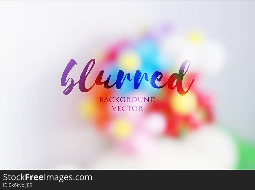 Blurred flowers background