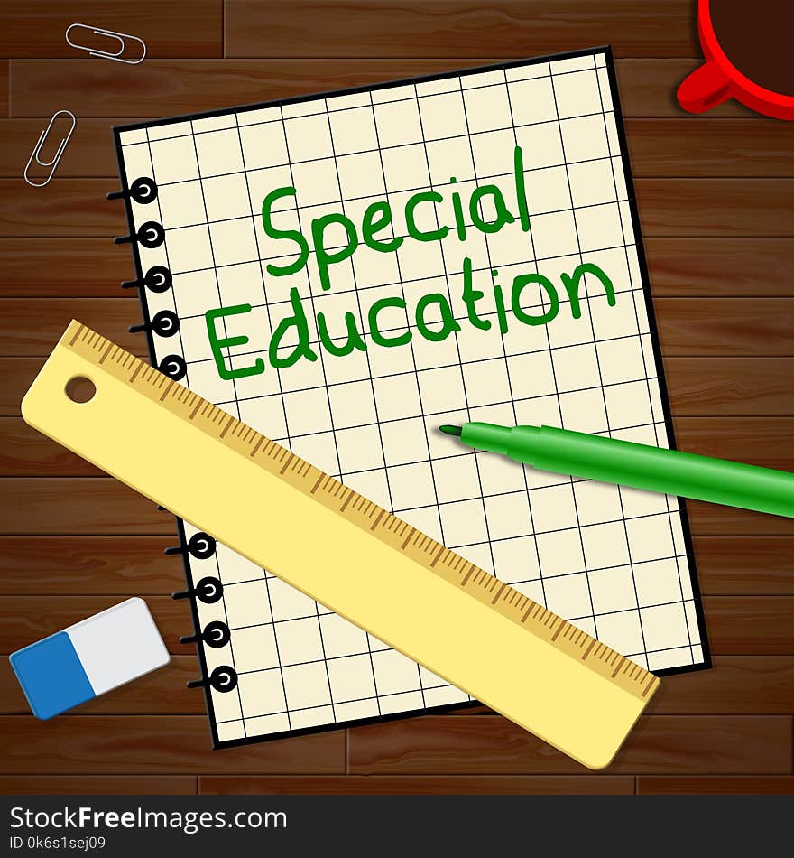 Special Education Represents Gifted Children 3d Illustration