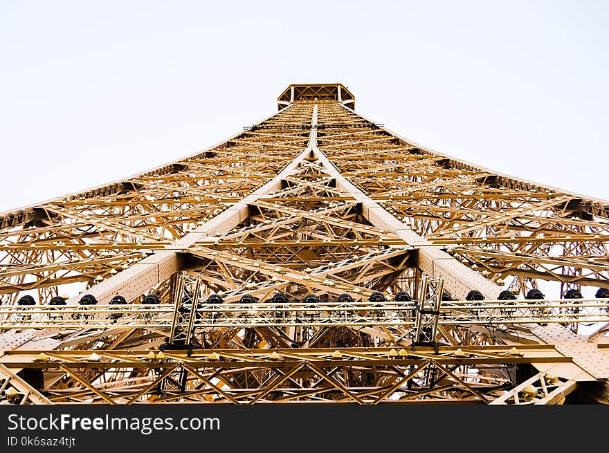 Eiffel Tower in Worm Hole View