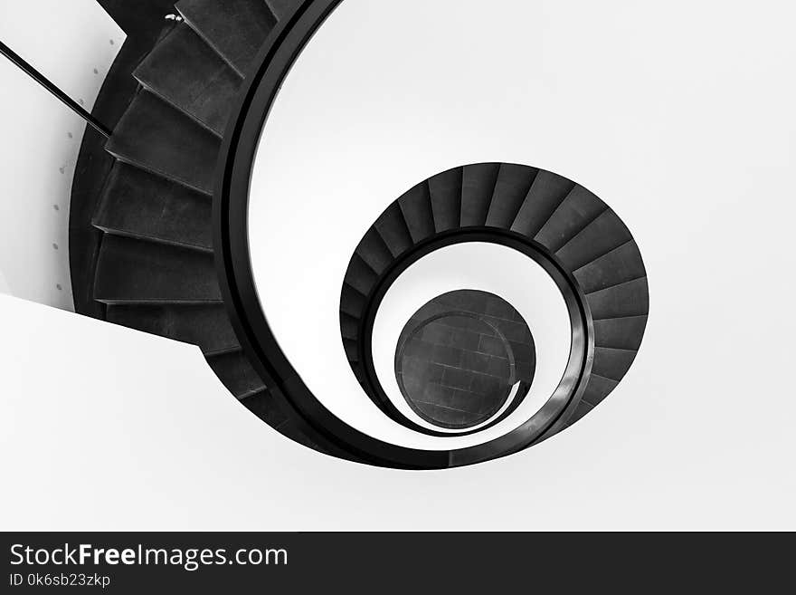 Black Spiral Staircase