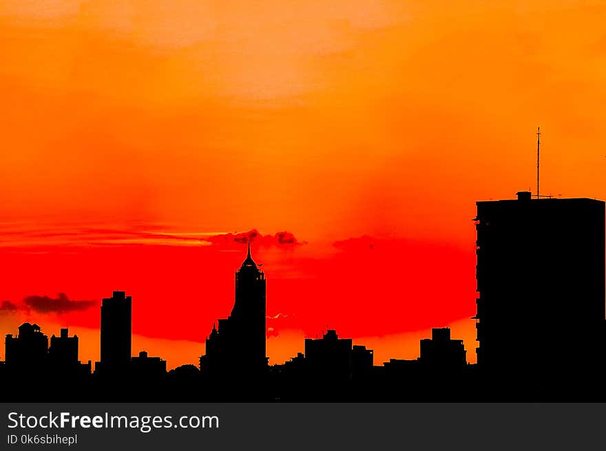 Silhouette of Buildings