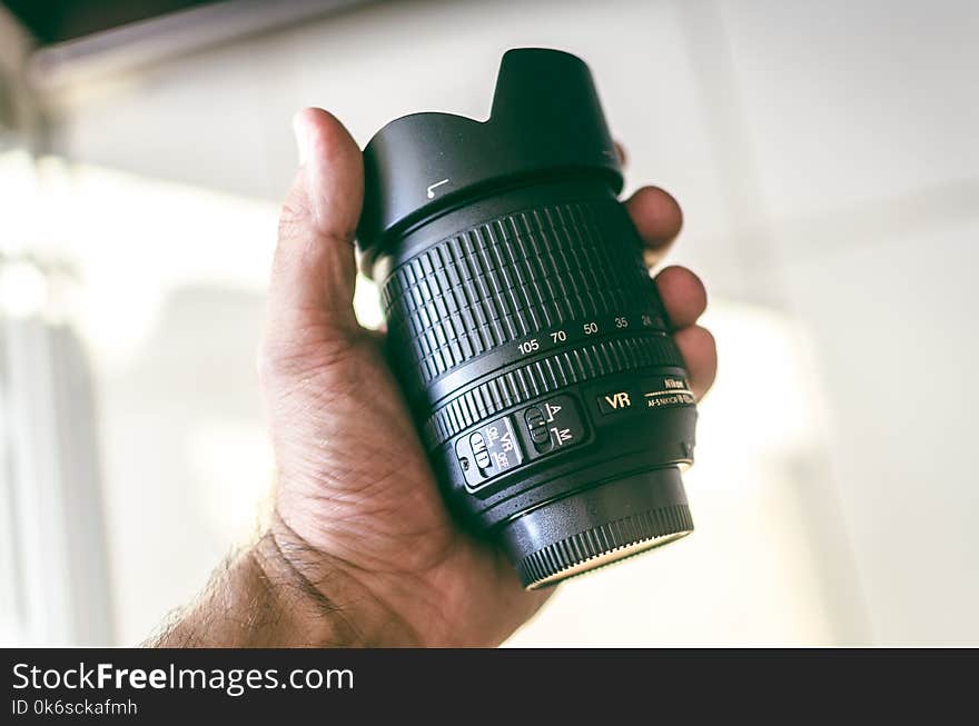 Black Nikon Camera Lens