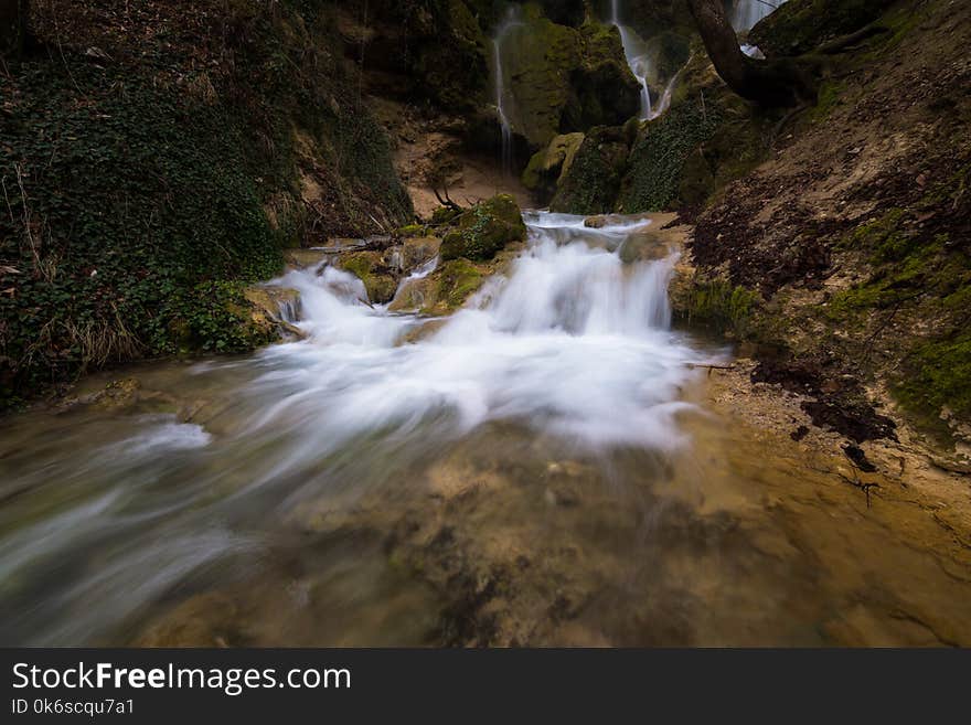 Time Lapse Photo of Stream