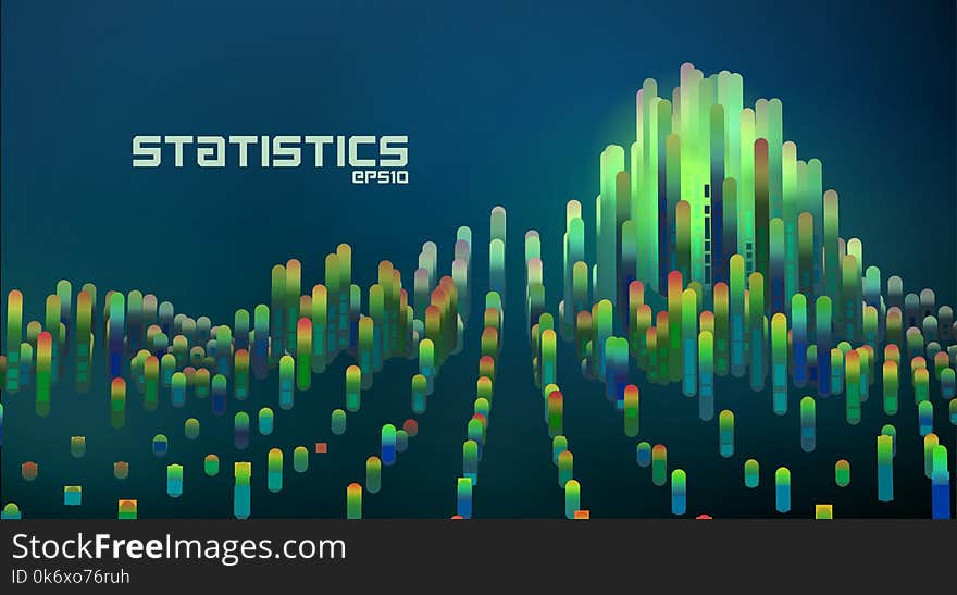 Abstract futuristic data diagrams. minimal gradient lines infographic background