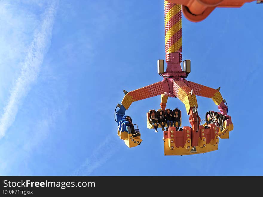 Orange and Yellow Carnival Ride-on