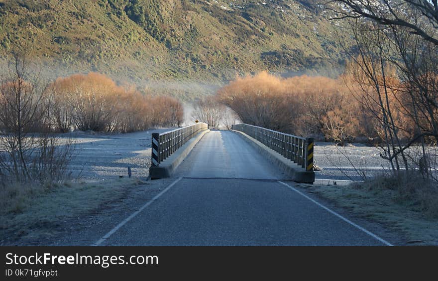 Free Road on the Bridge With View of Mountain