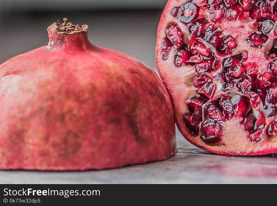 Sliced Pomegranate