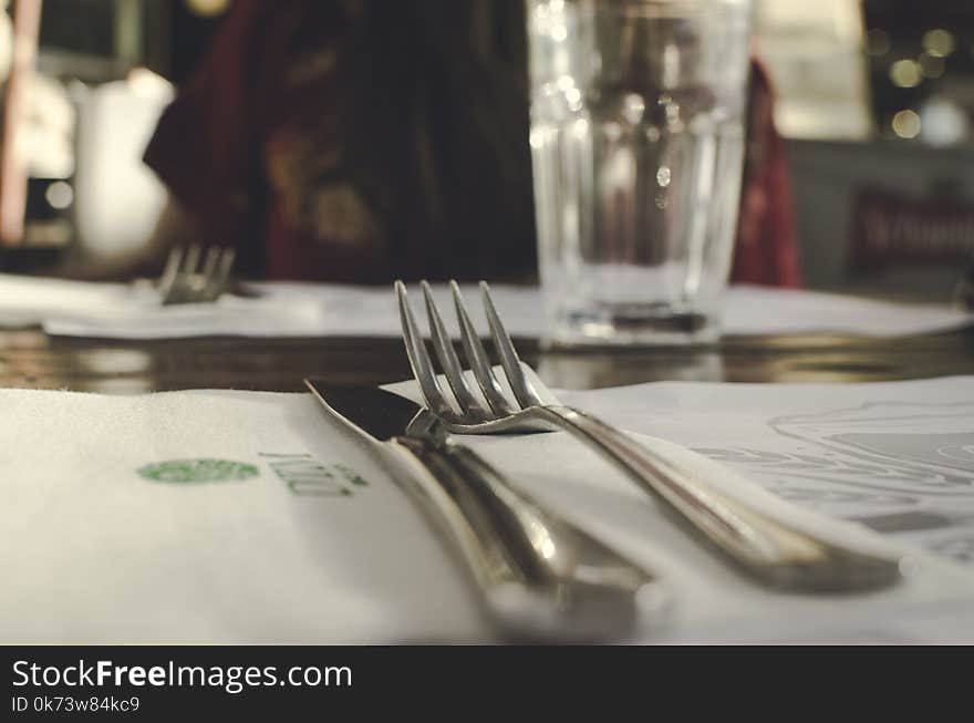 Shallow Focus Photography of Fork and Knife