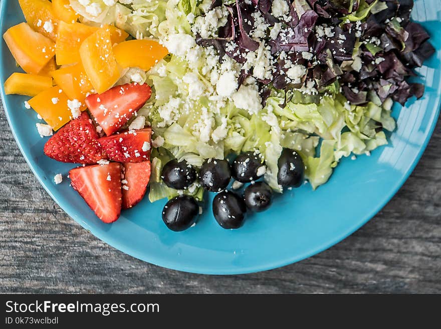 Top-view Photography of Sliced Vegetable and Fruits