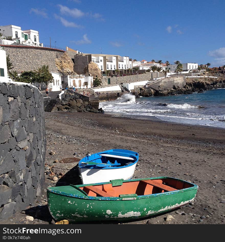 Boats and beach in Tenerife