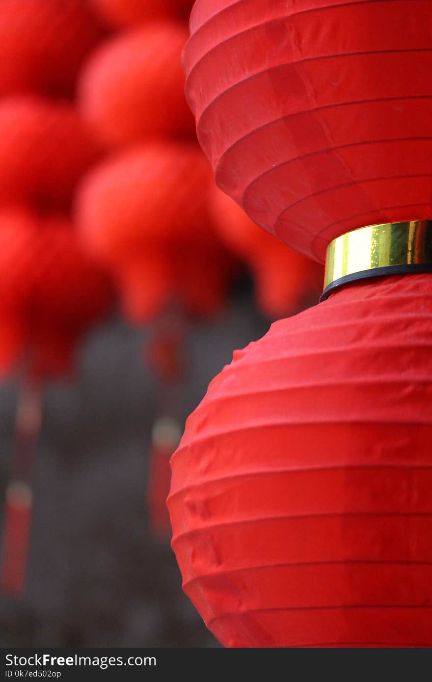 Chinese Red Lantern For Spring Festival