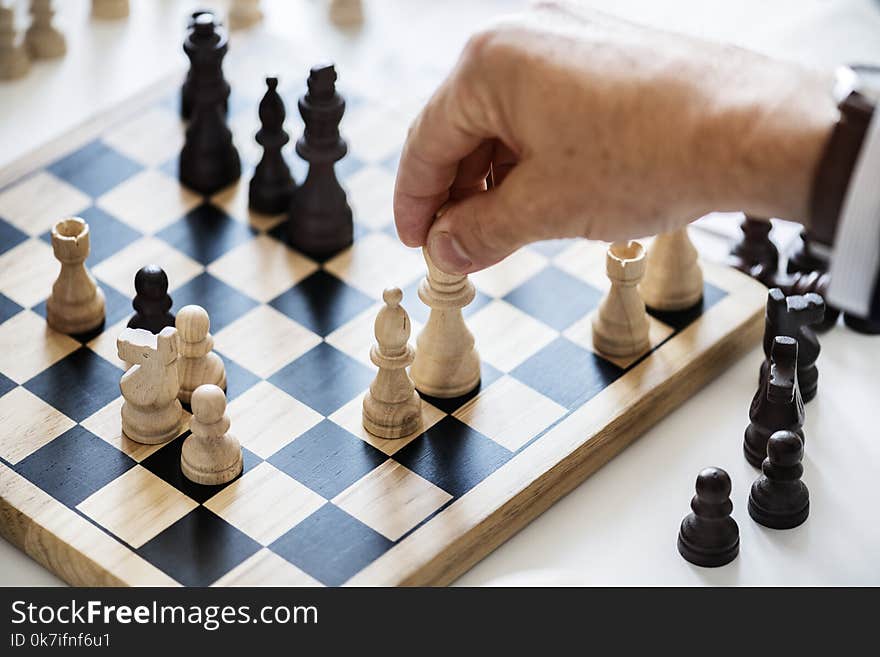 Person Holding Queen Chess Piece