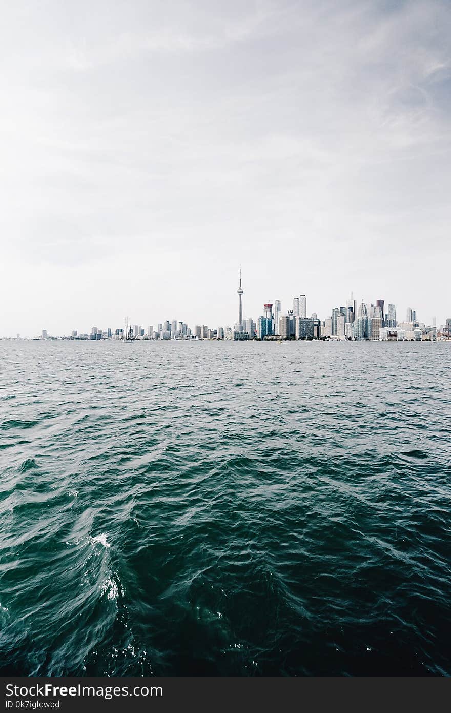 High Rise Buildings Near Body of Water