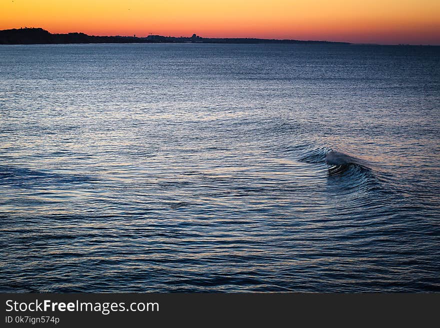 Scenic View of the Ocean During Dusk