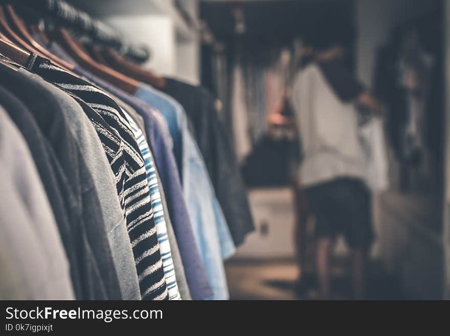 Shallow Focus Photography of Clothes