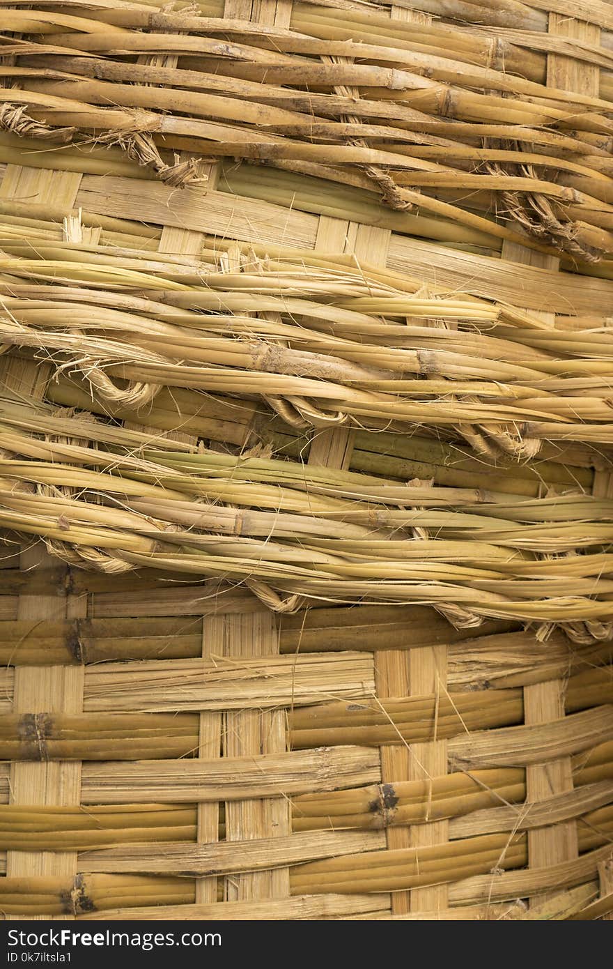 Background of texture of stack big bamboo basket weave. Background of texture of stack big bamboo basket weave