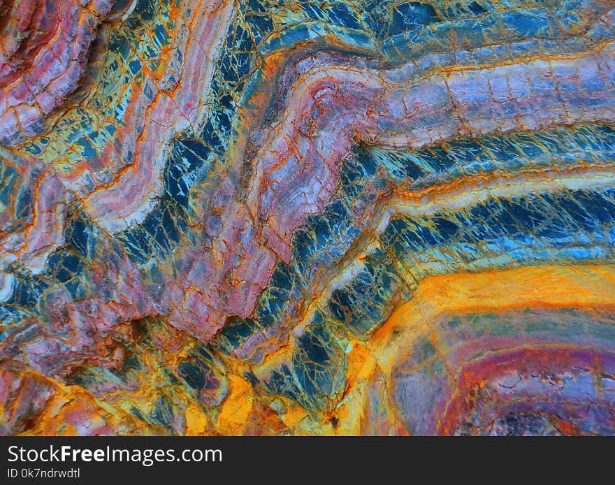 Beautiful colours textures and veining natural earth scape. Beautiful colours textures and veining natural earth scape