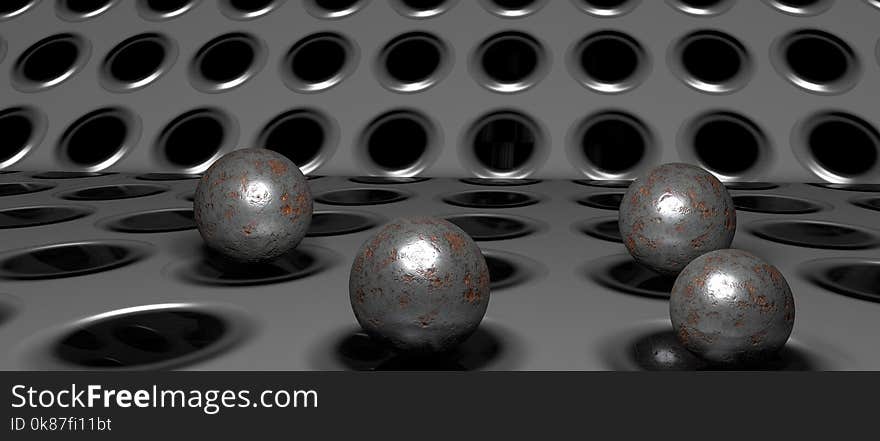 Metal, Sphere, Close Up, Circle