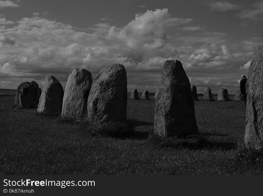 Black And White, Sky, Cloud, Monochrome Photography