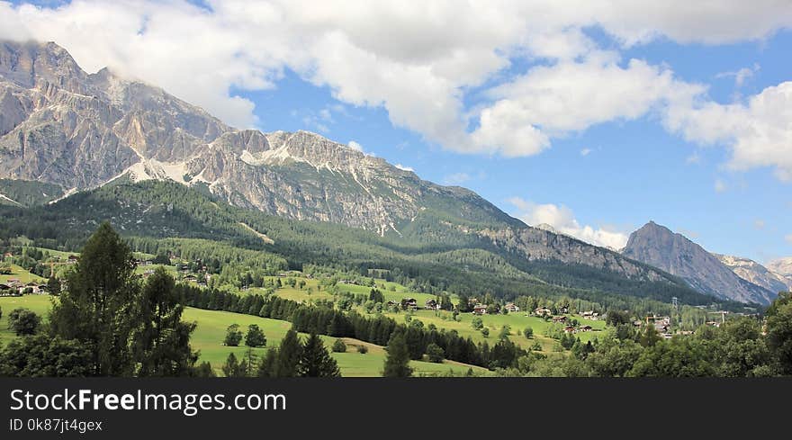 Mountainous Landforms, Mountain Range, Mountain, Sky