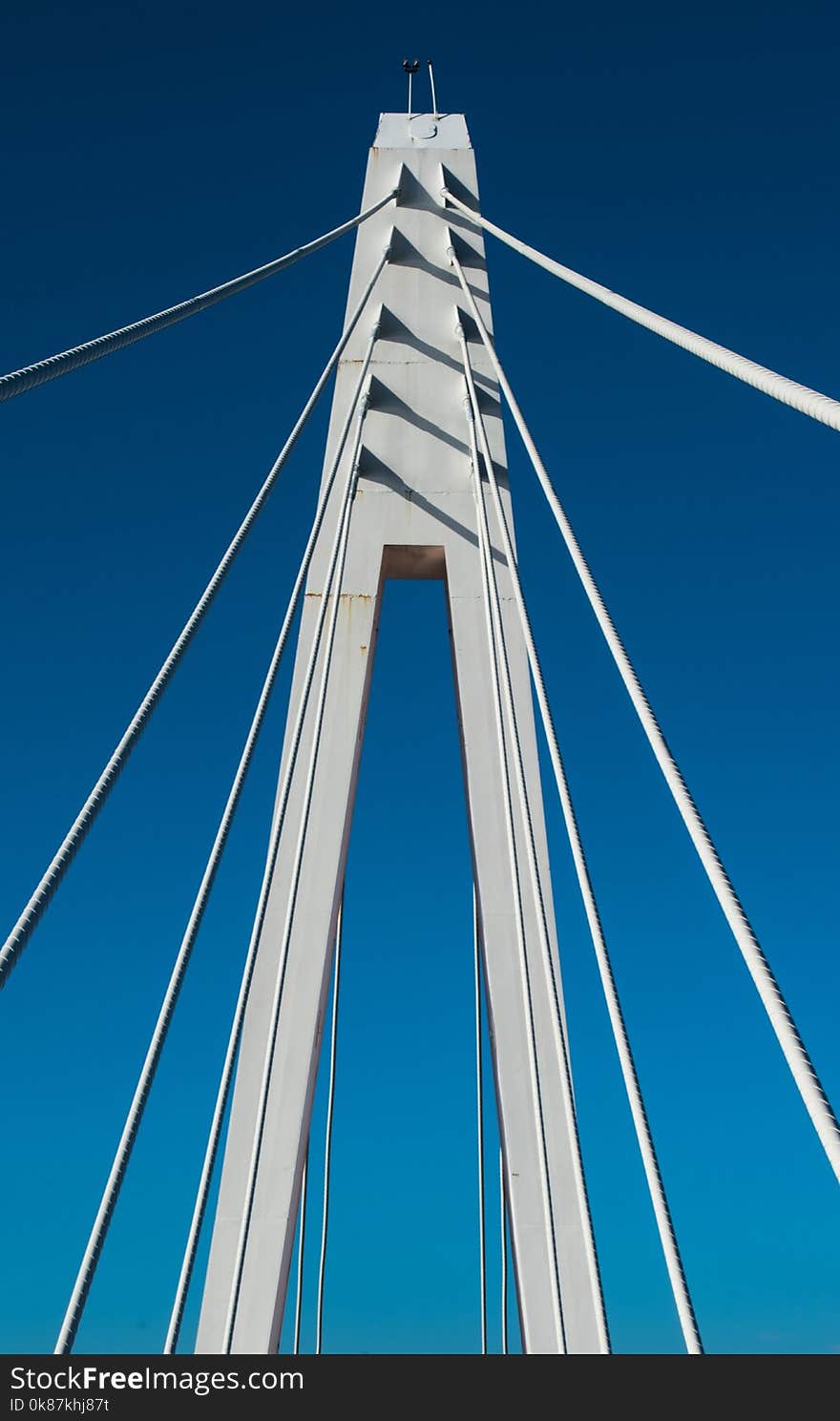 Cable Stayed Bridge, Sky, Bridge, Landmark