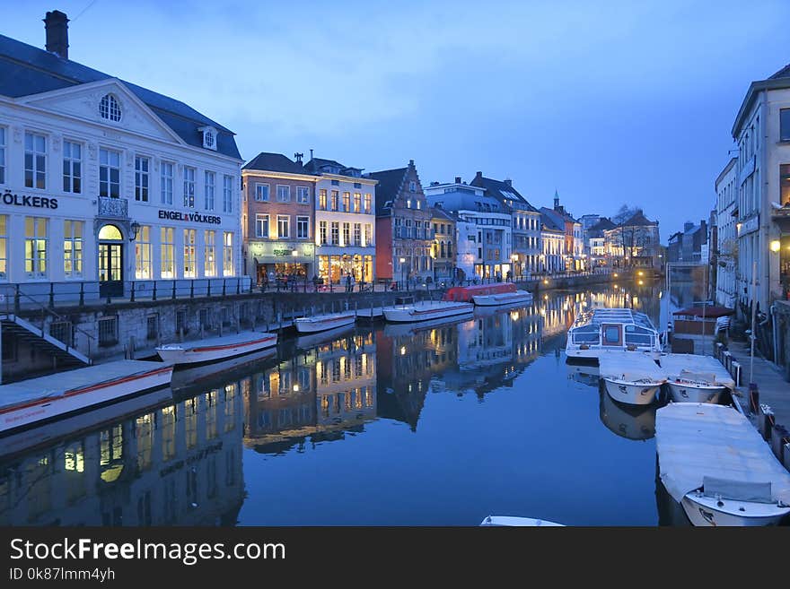 Waterway, Reflection, Water, Body Of Water