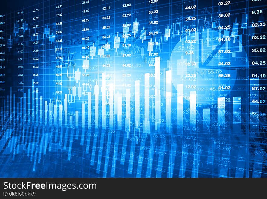 Stock market chart. Financial background