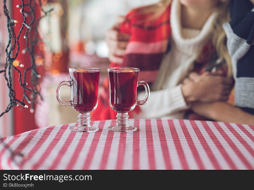 Young couple on a romantic date in a restaurant